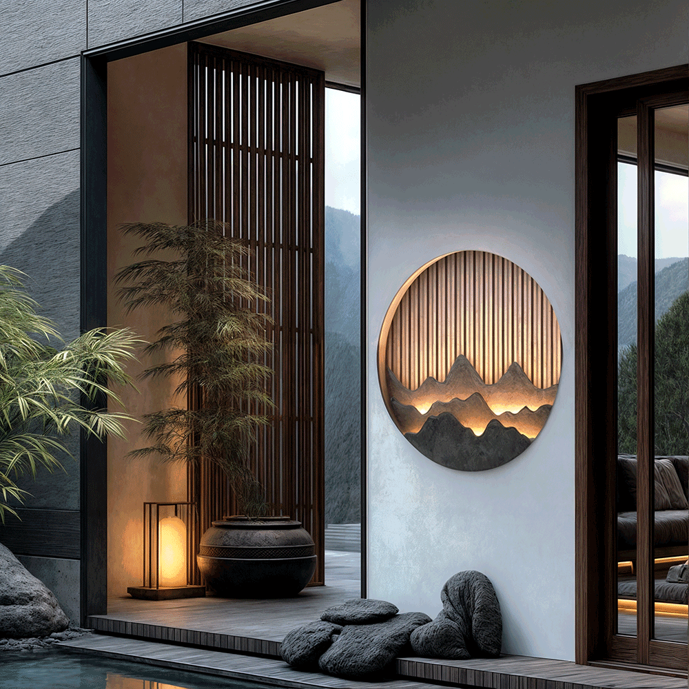 Elegant LED outdoor wall light