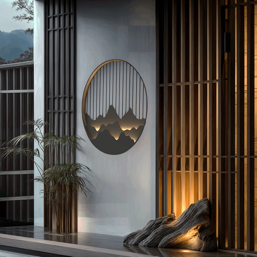 Elegant LED outdoor wall light