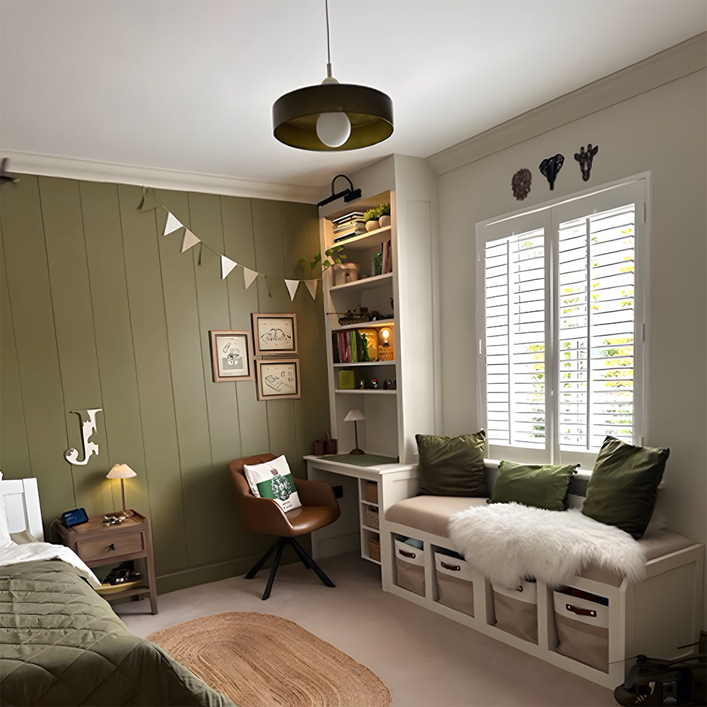 Bunter Bauhaus Glas-Pendelleuchte-Aster Selection