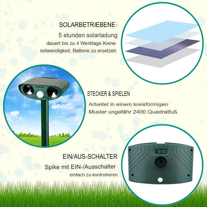 Solar Tiervertreiber Sensor