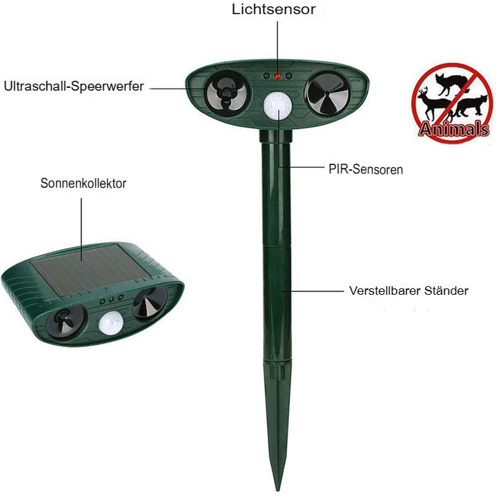 Solar Tiervertreiber Sensor