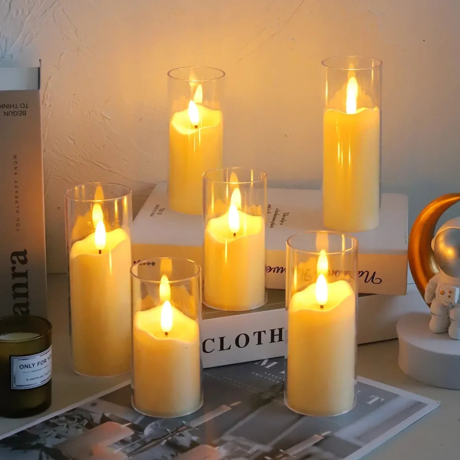 Bougies acryliques électriques sans flamme