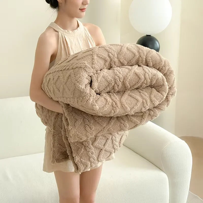 Premium-Komfortdecke aus Korallenfleece