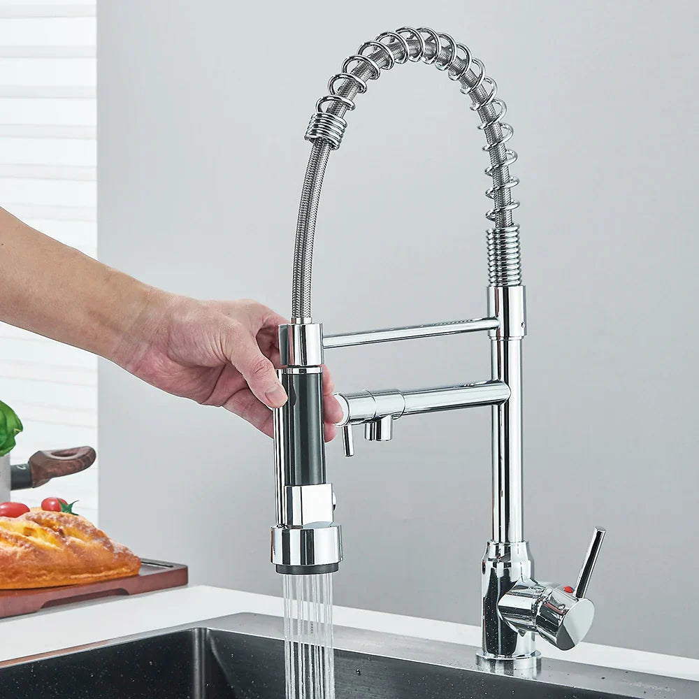 Design Küchenarmatur DualStream – 360° Schwenkbar mit Dual-Flow-Technologie-Aster Selection