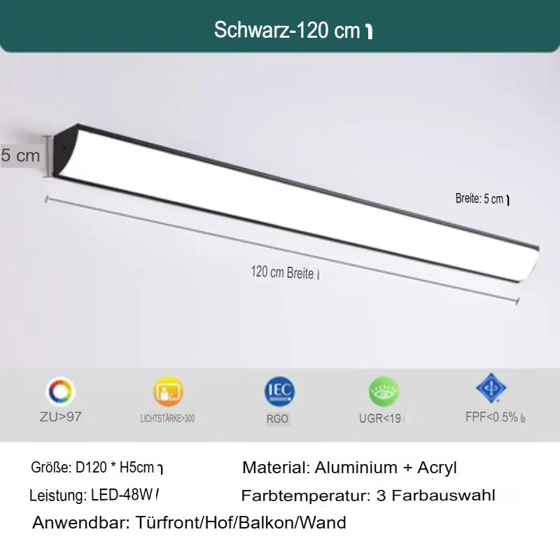 Modern LED outdoor wall light
