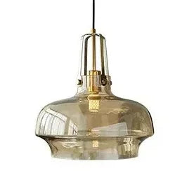 Silber Glas Pendelleuchte