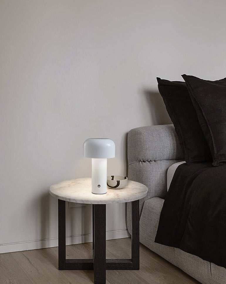 Wireless table lamp in mushroom look – ideal for the living room, bedroom & terrace