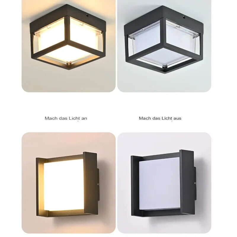 Modern ceiling light for outdoor areas