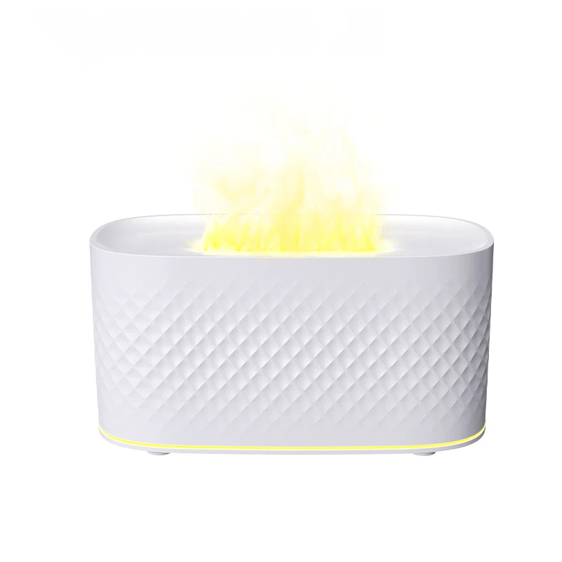 Aroma humidifier with LED flame effect – wellness & design combined