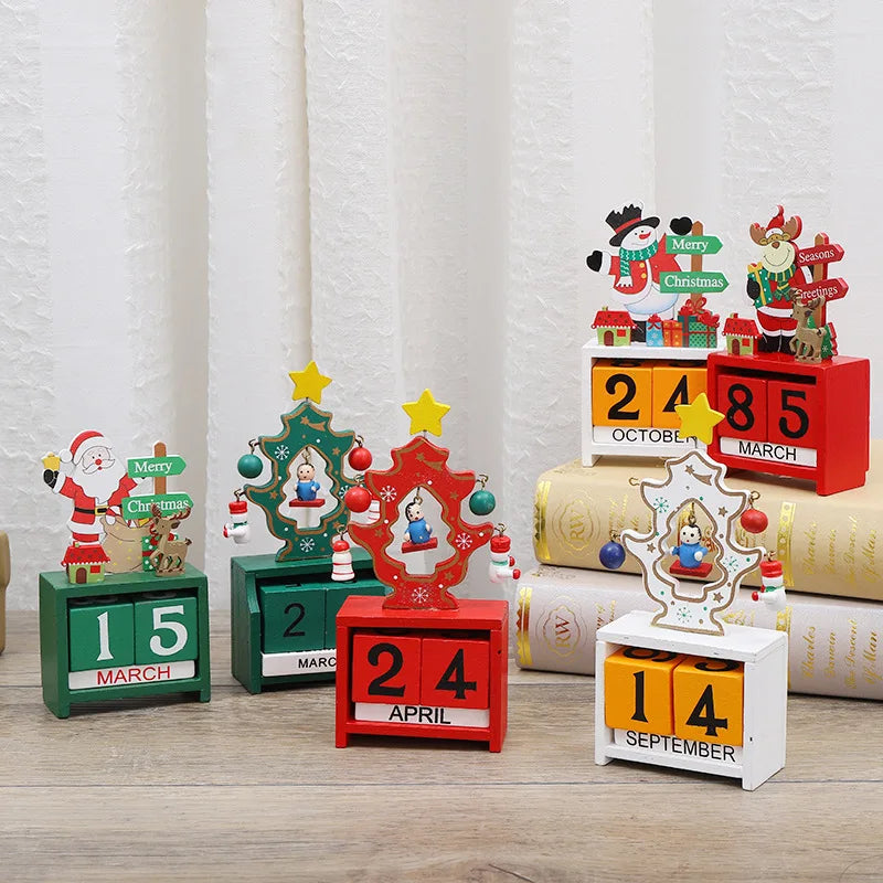 Festive Advent calendar for the anticipation of Christmas