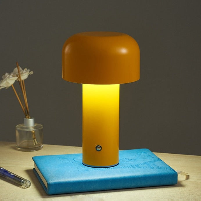 Wireless table lamp in mushroom look – ideal for the living room, bedroom & terrace