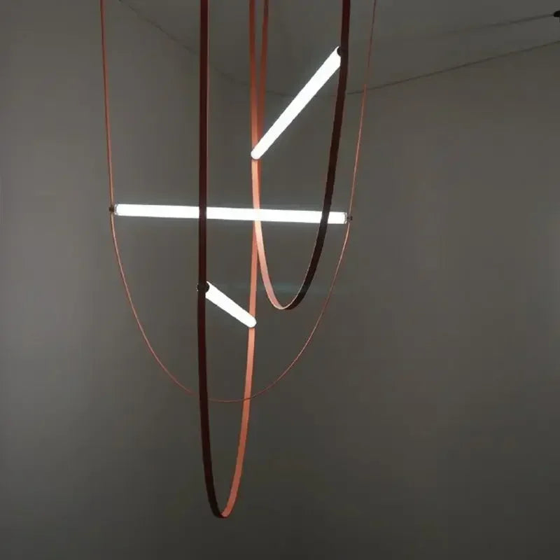 LED Leder Pendelleuchte