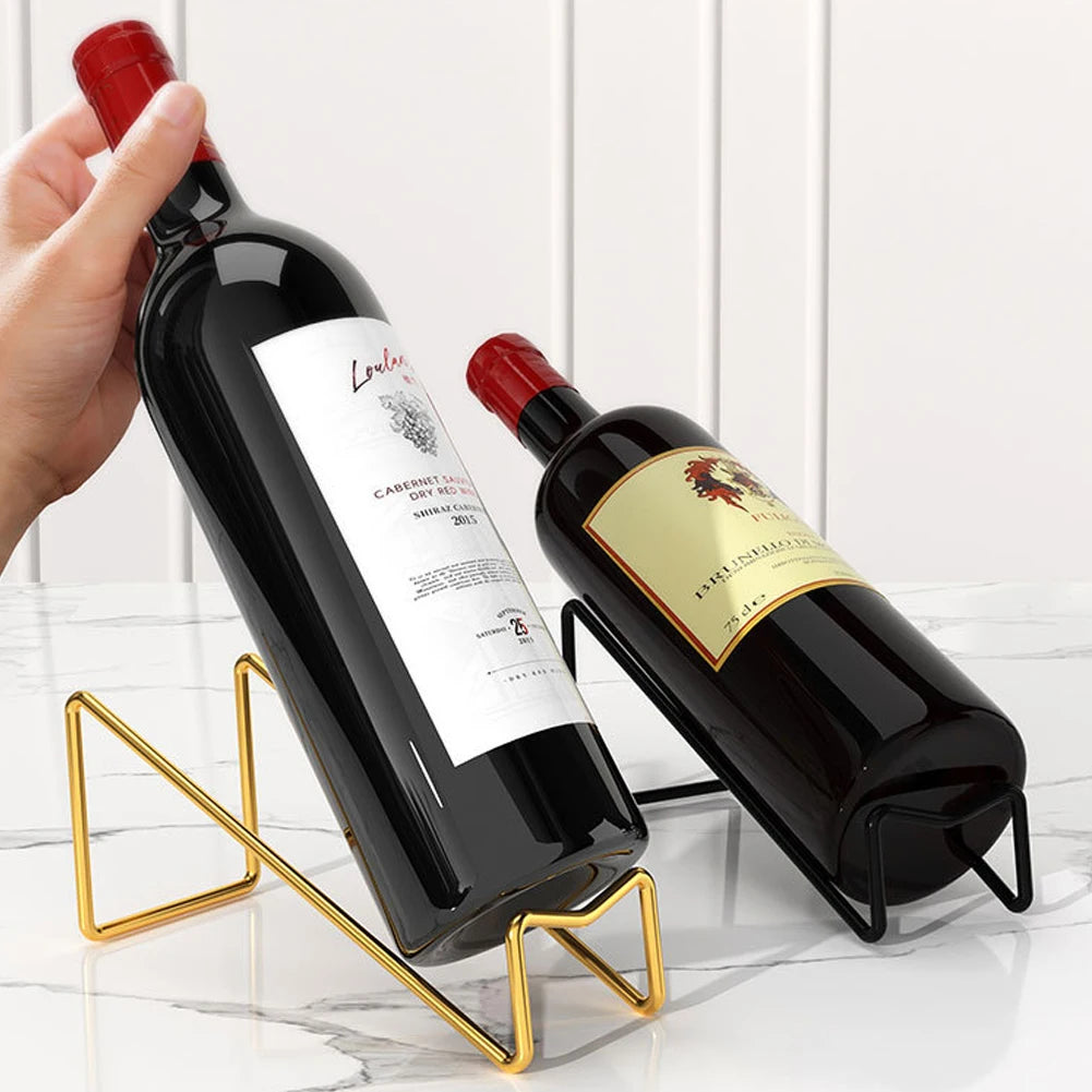Freistehendes Weinregal aus Eisen für die Arbeitsplatte