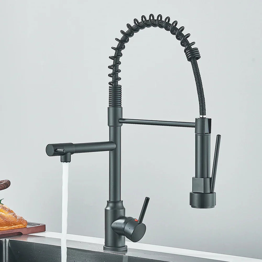 Design Küchenarmatur DualStream – 360° Schwenkbar mit Dual-Flow-Technologie-Aster Selection