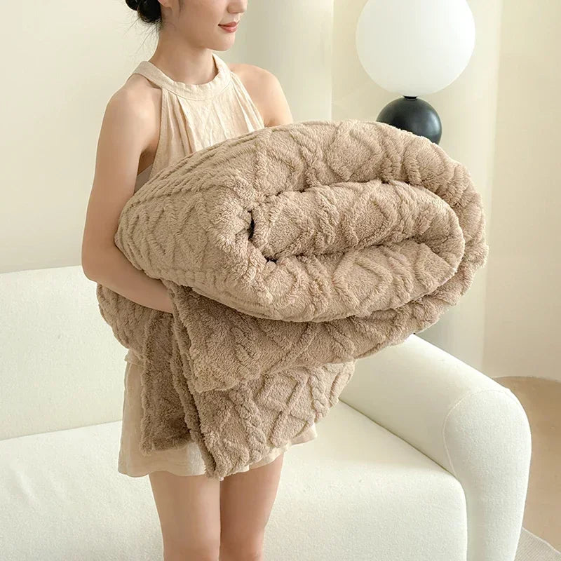Premium-Komfortdecke aus Korallenfleece