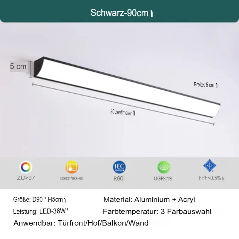 Modern LED outdoor wall light