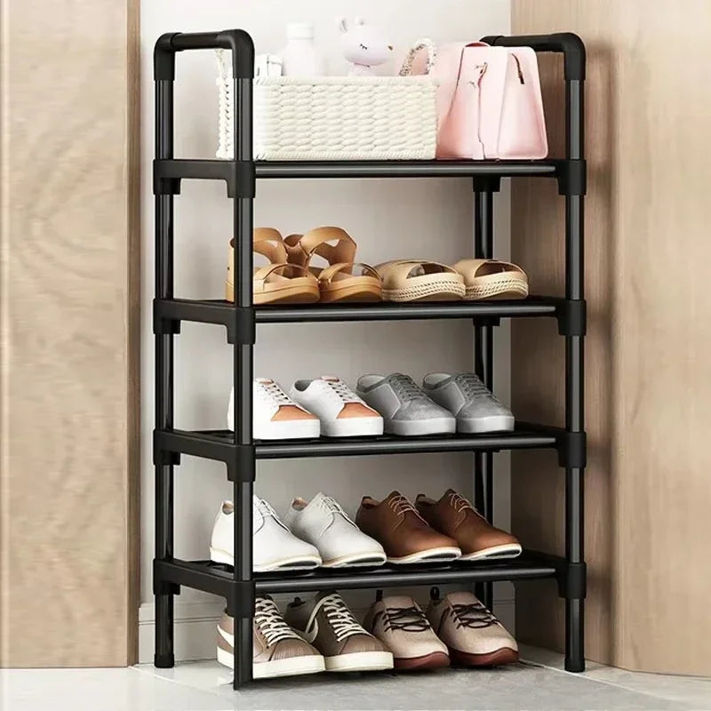 Mehrstöckiges, erhöhtes Schuhregal