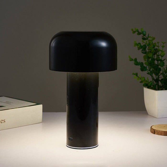 Wireless table lamp in mushroom look – ideal for the living room, bedroom & terrace
