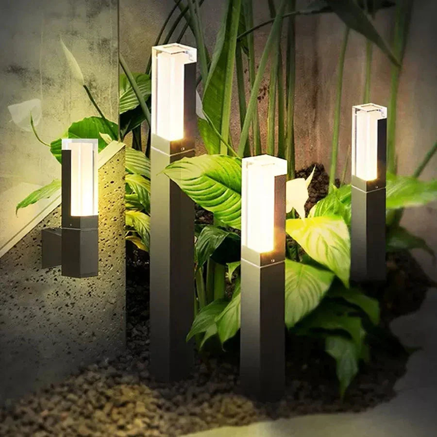 LED-Pollerleuchte mit Bewegungsmelder