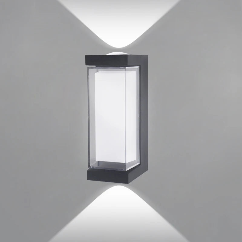 Minimalistische LED-Wandleuchte nach oben und unten gerichtet