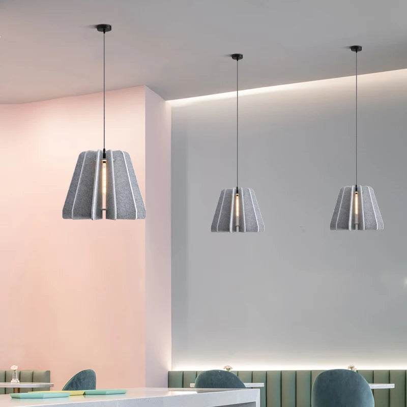 Filz LED Pendelleuchte