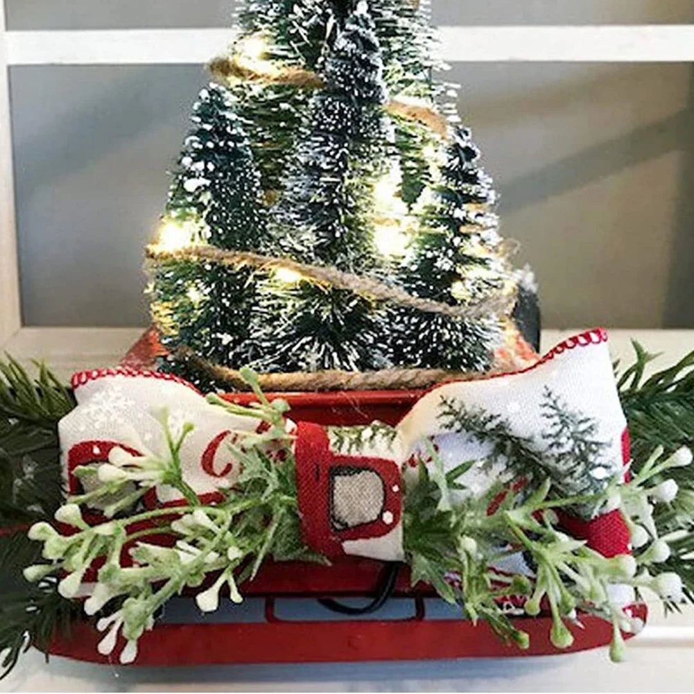 Festive vintage truck decoration for the Christmas season