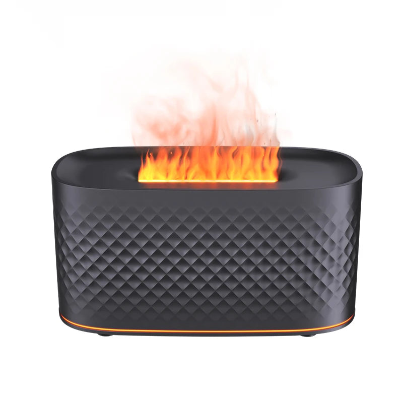 Aroma humidifier with LED flame effect – wellness & design combined