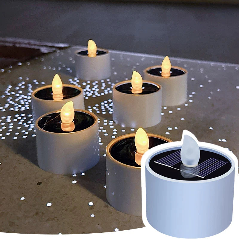 Festive AmbianceFlicker solar candles for Christmas