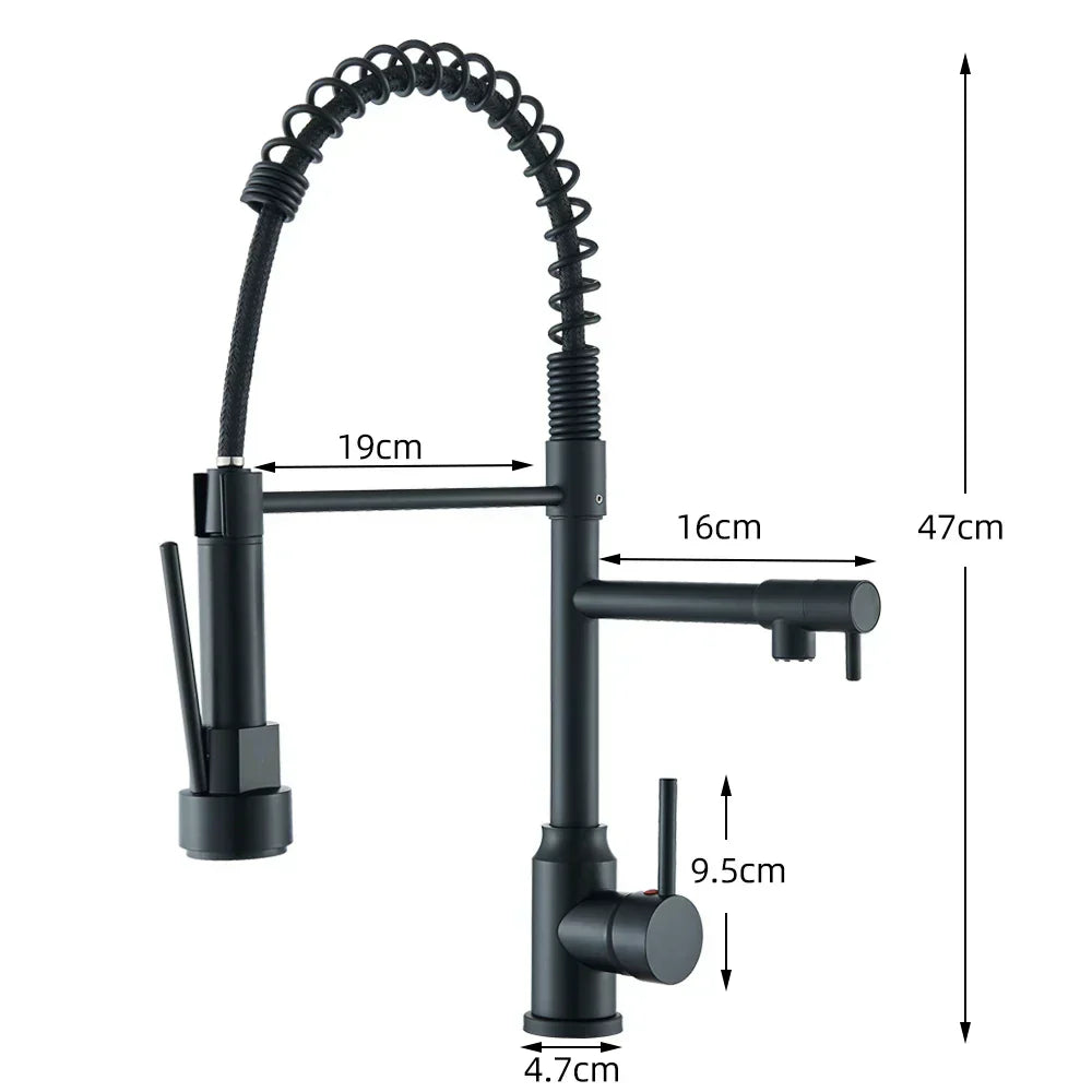 Design Küchenarmatur DualStream – 360° Schwenkbar mit Dual-Flow-Technologie-Aster Selection