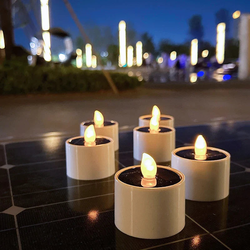 Festive AmbianceFlicker solar candles for Christmas