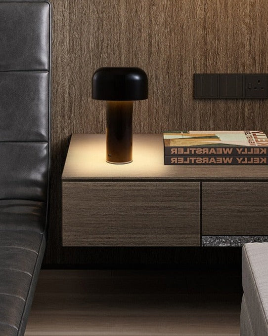 Wireless table lamp in mushroom look – ideal for the living room, bedroom & terrace