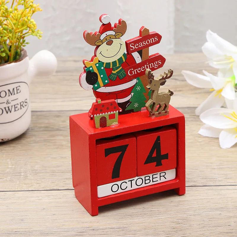 Festive Advent calendar for the anticipation of Christmas