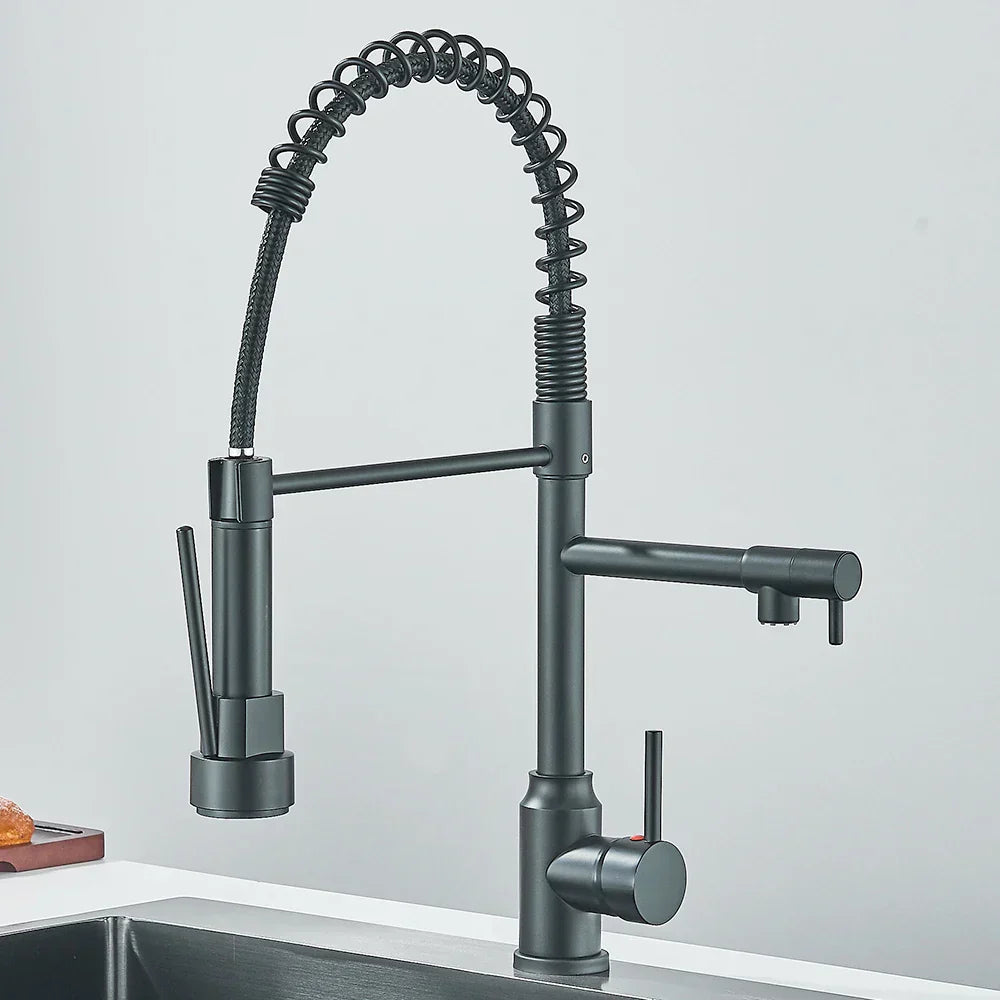 Design Küchenarmatur DualStream – 360° Schwenkbar mit Dual-Flow-Technologie-Aster Selection