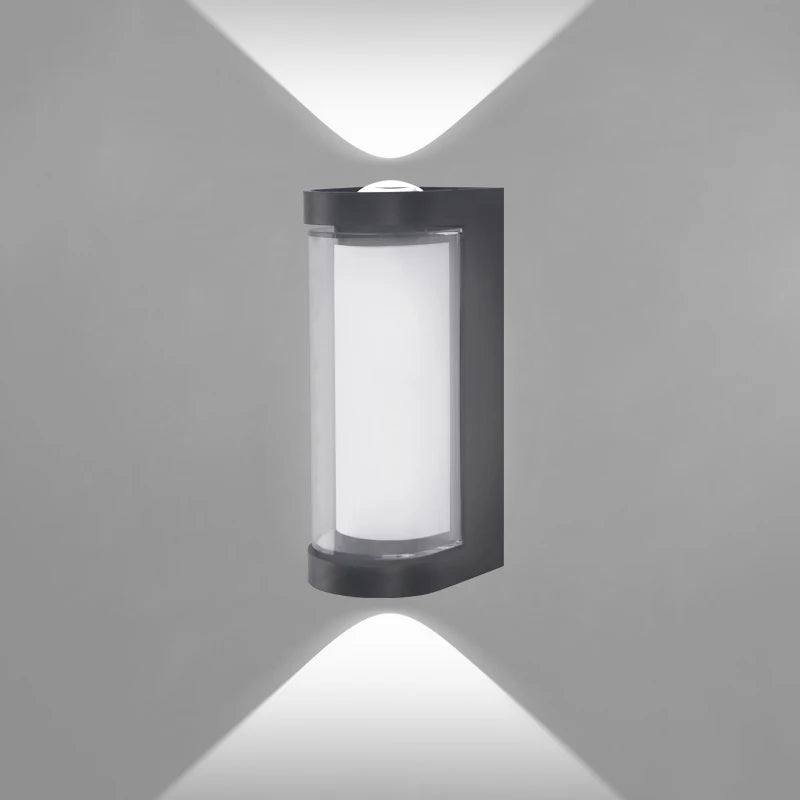 Minimalistische LED-Wandleuchte nach oben und unten gerichtet