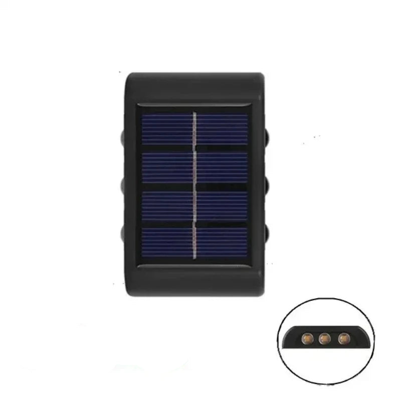 Solar-Wandleuchte nach oben und unten