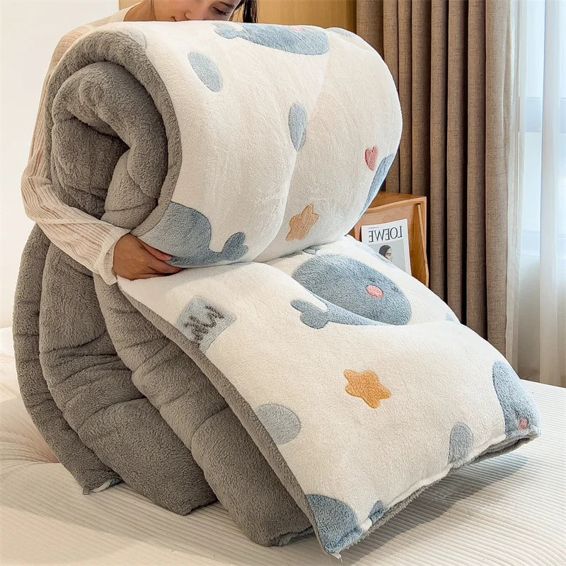 Wendbare, warme Bettdecke