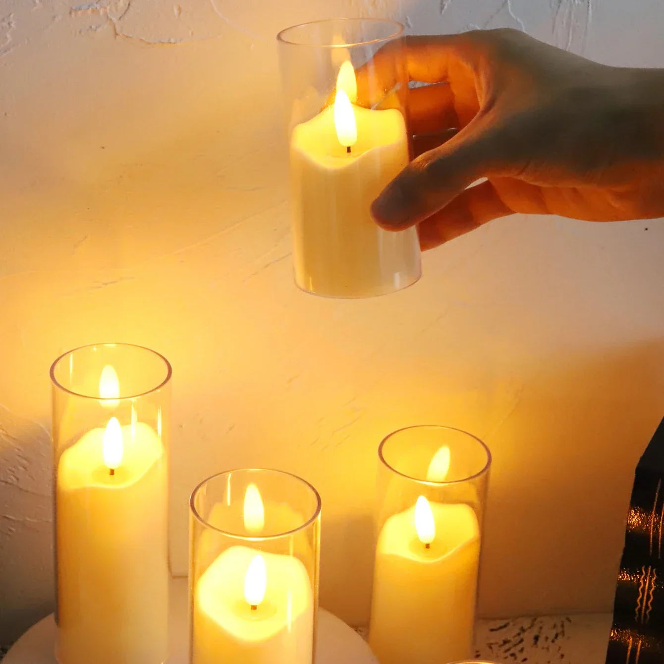 Bougies acryliques électriques sans flamme