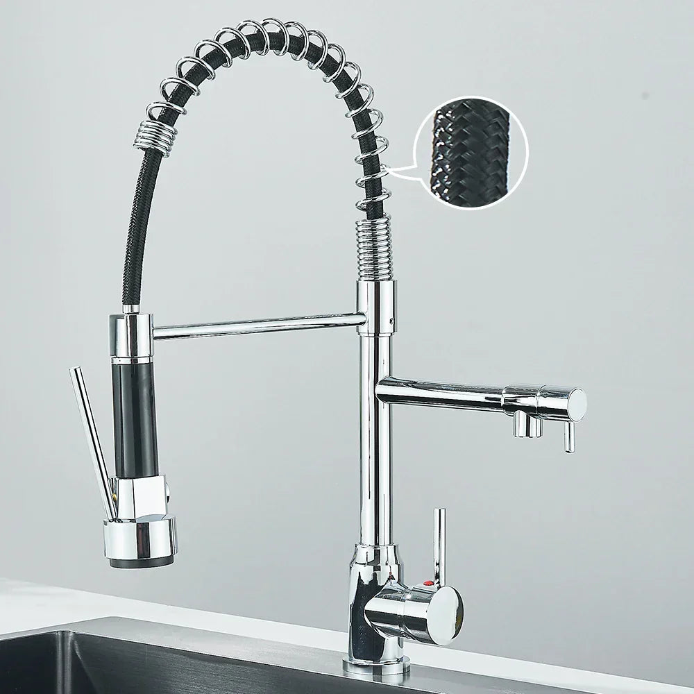 Design Küchenarmatur DualStream – 360° Schwenkbar mit Dual-Flow-Technologie-Aster Selection