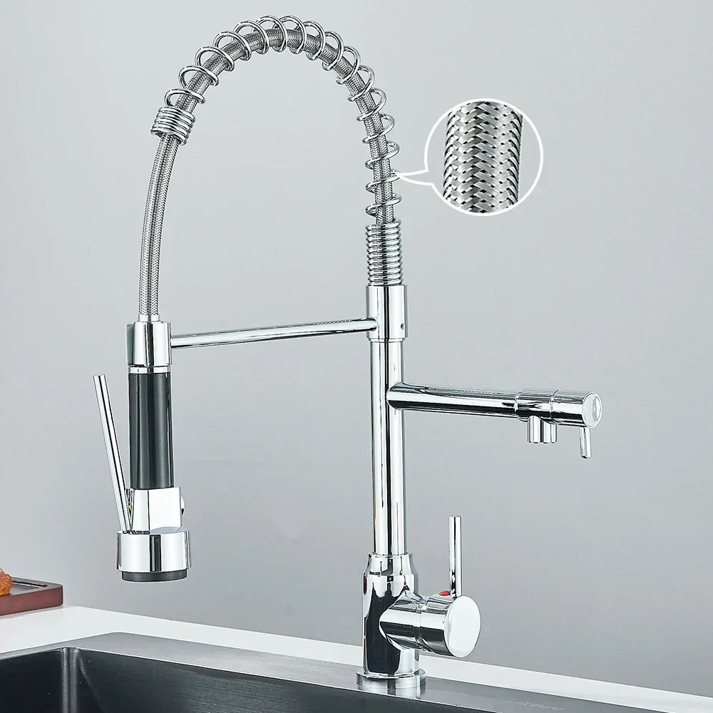 Design Küchenarmatur DualStream – 360° Schwenkbar mit Dual-Flow-Technologie-Aster Selection