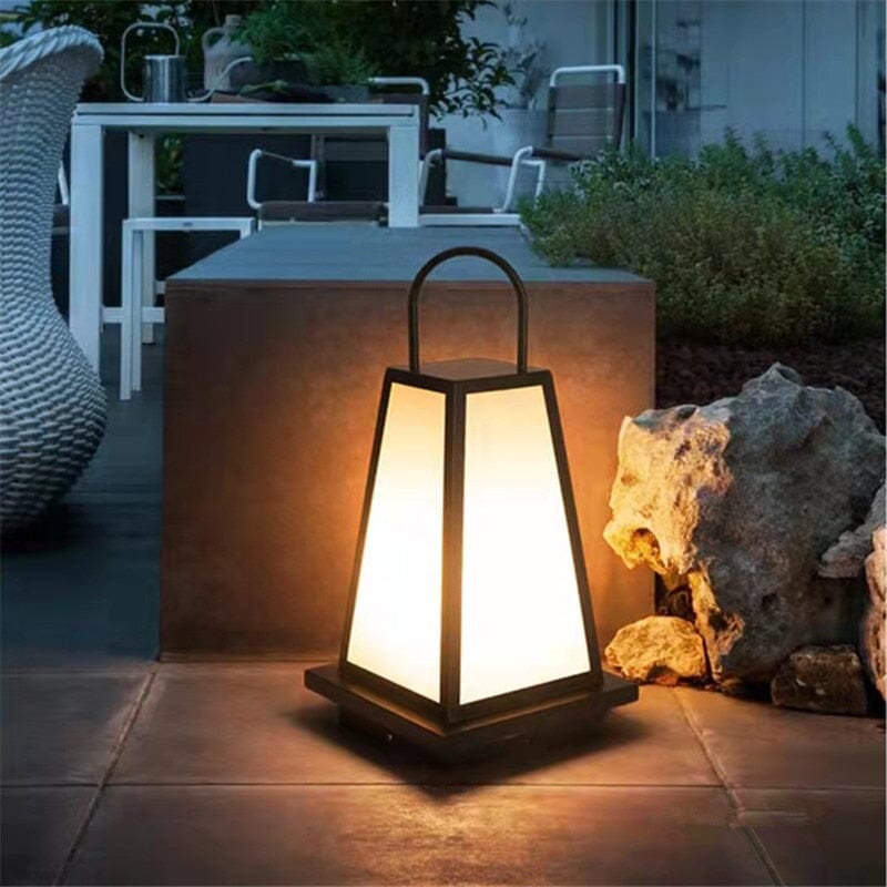 Tragbare Retro Gartenlampe