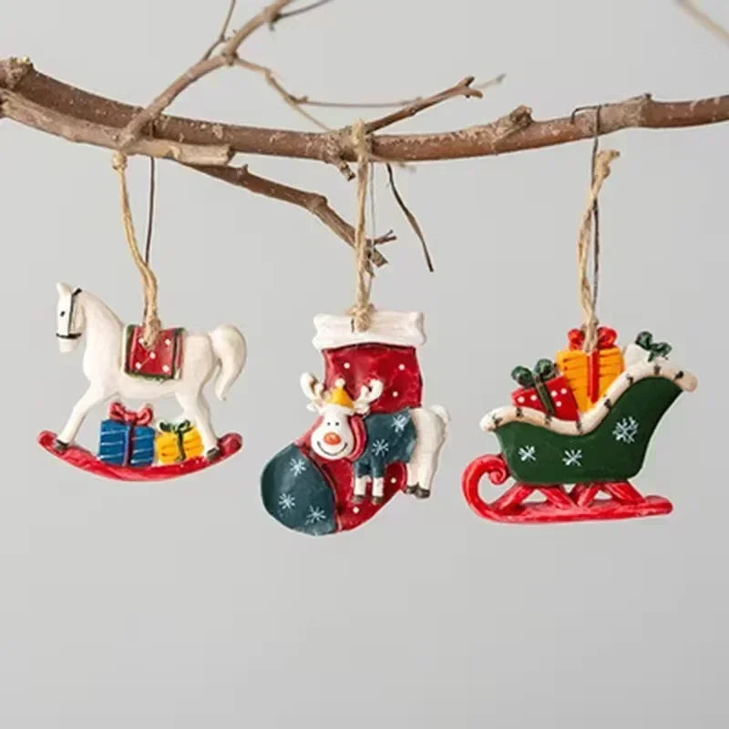 Festive reindeer stockings for hanging