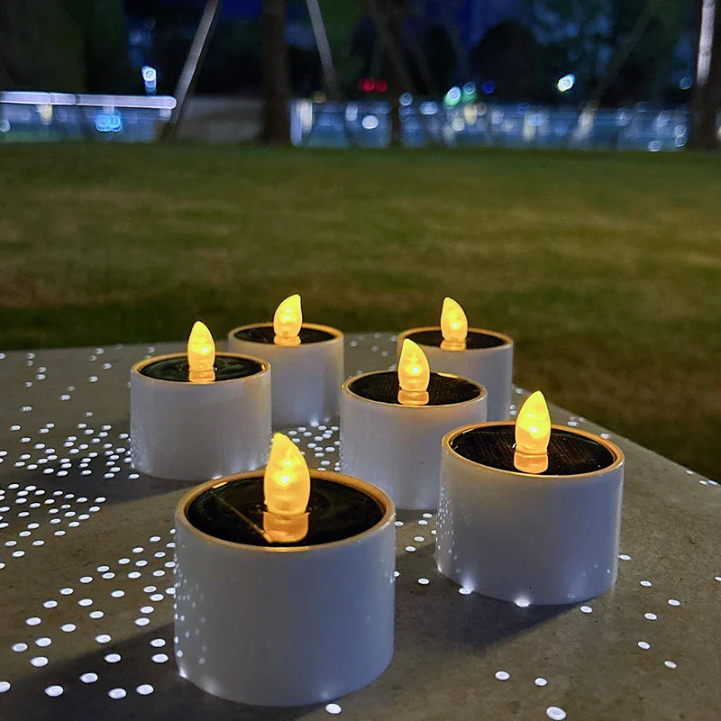 Festive AmbianceFlicker solar candles for Christmas