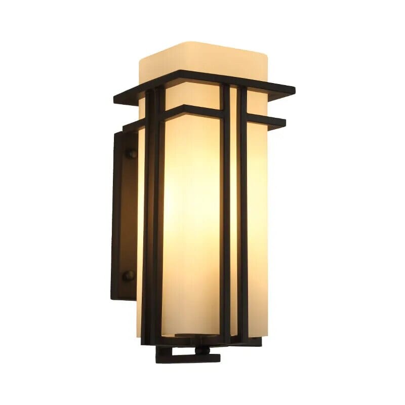 Elegante Außenwandleuchte mit Lichtspiel