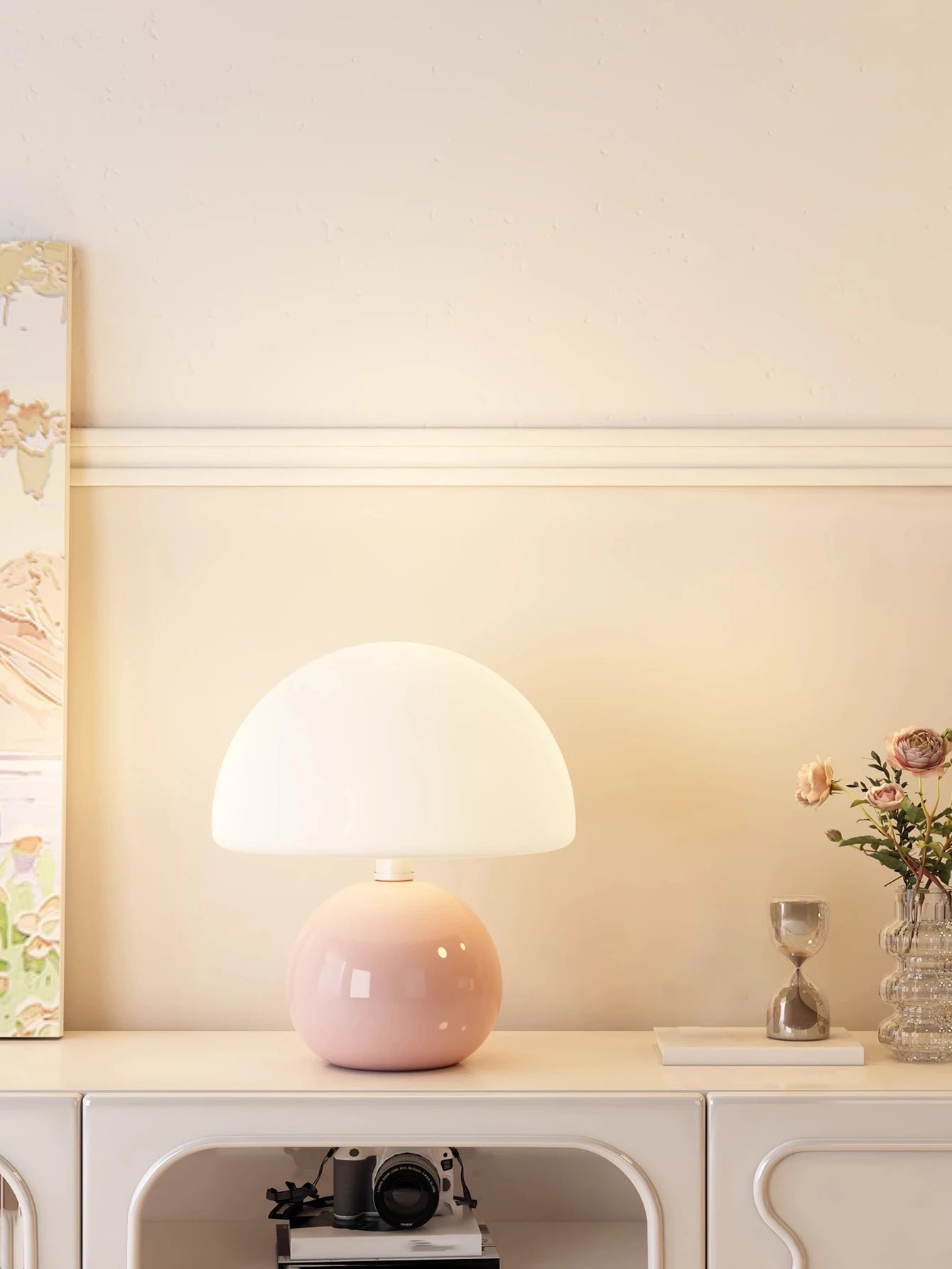 Moderne, per USB aufladbare Tischlampe