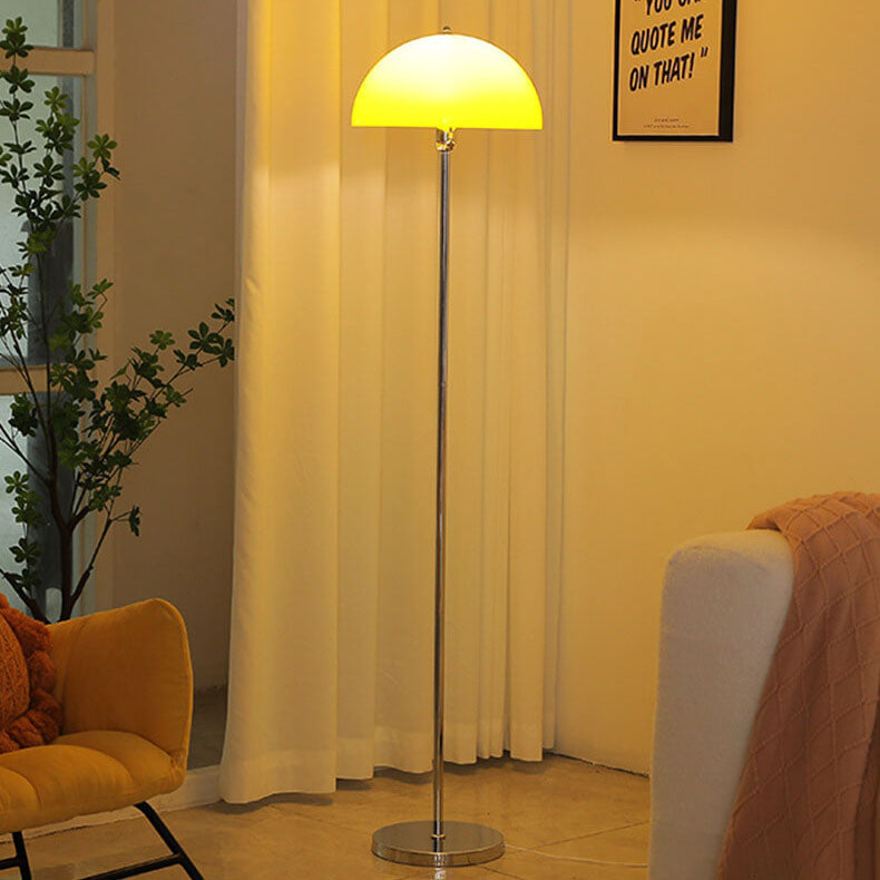 Contemporary floor lamp with acrylic shade
