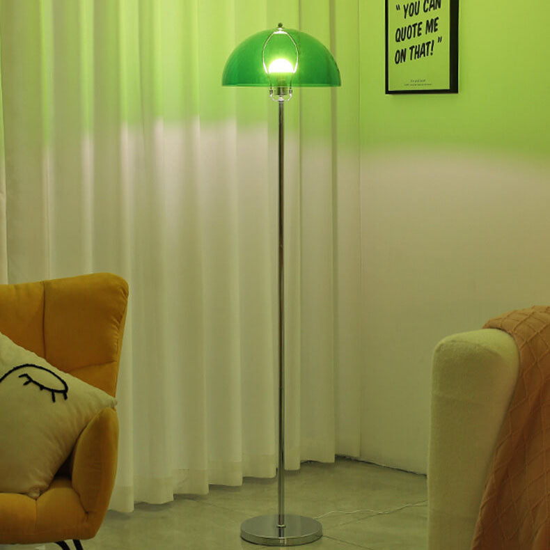 Contemporary floor lamp with acrylic shade