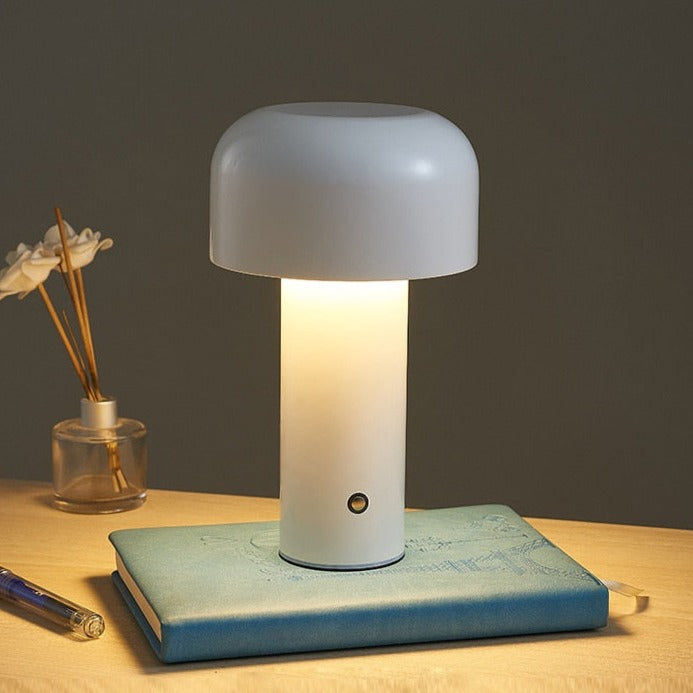 Wireless table lamp in mushroom look – ideal for the living room, bedroom & terrace