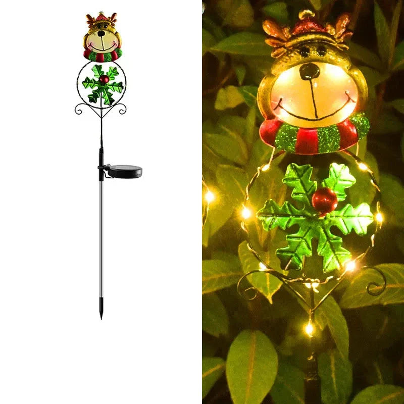 Festive candy cane lights for the Christmas season