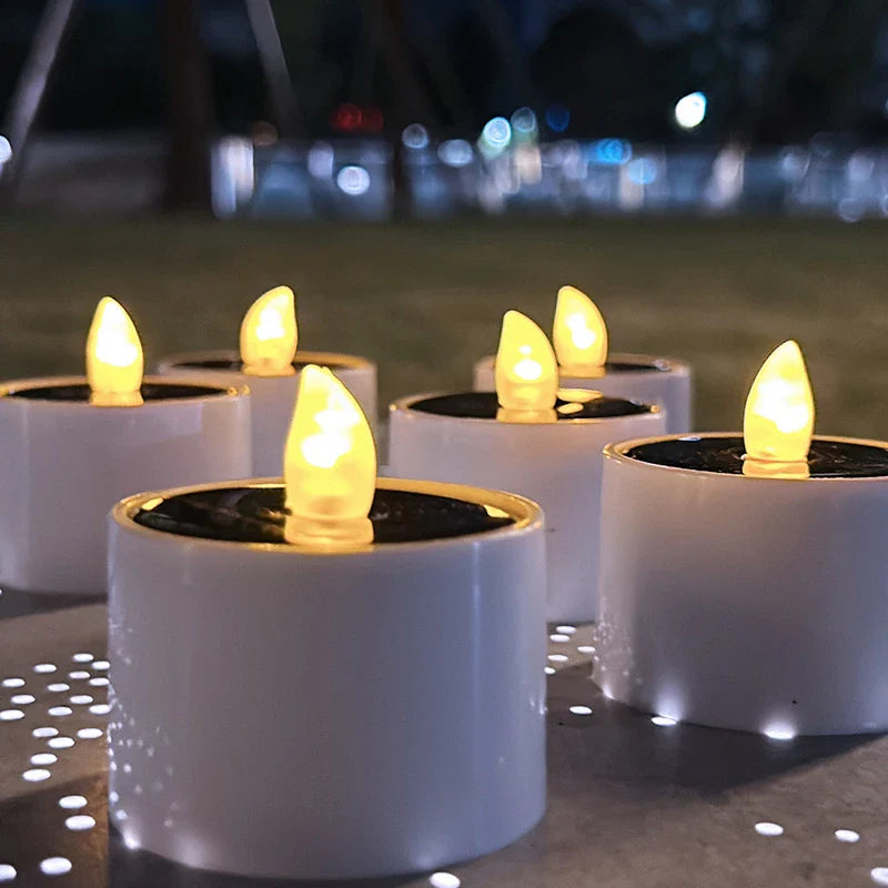 Festive AmbianceFlicker solar candles for Christmas