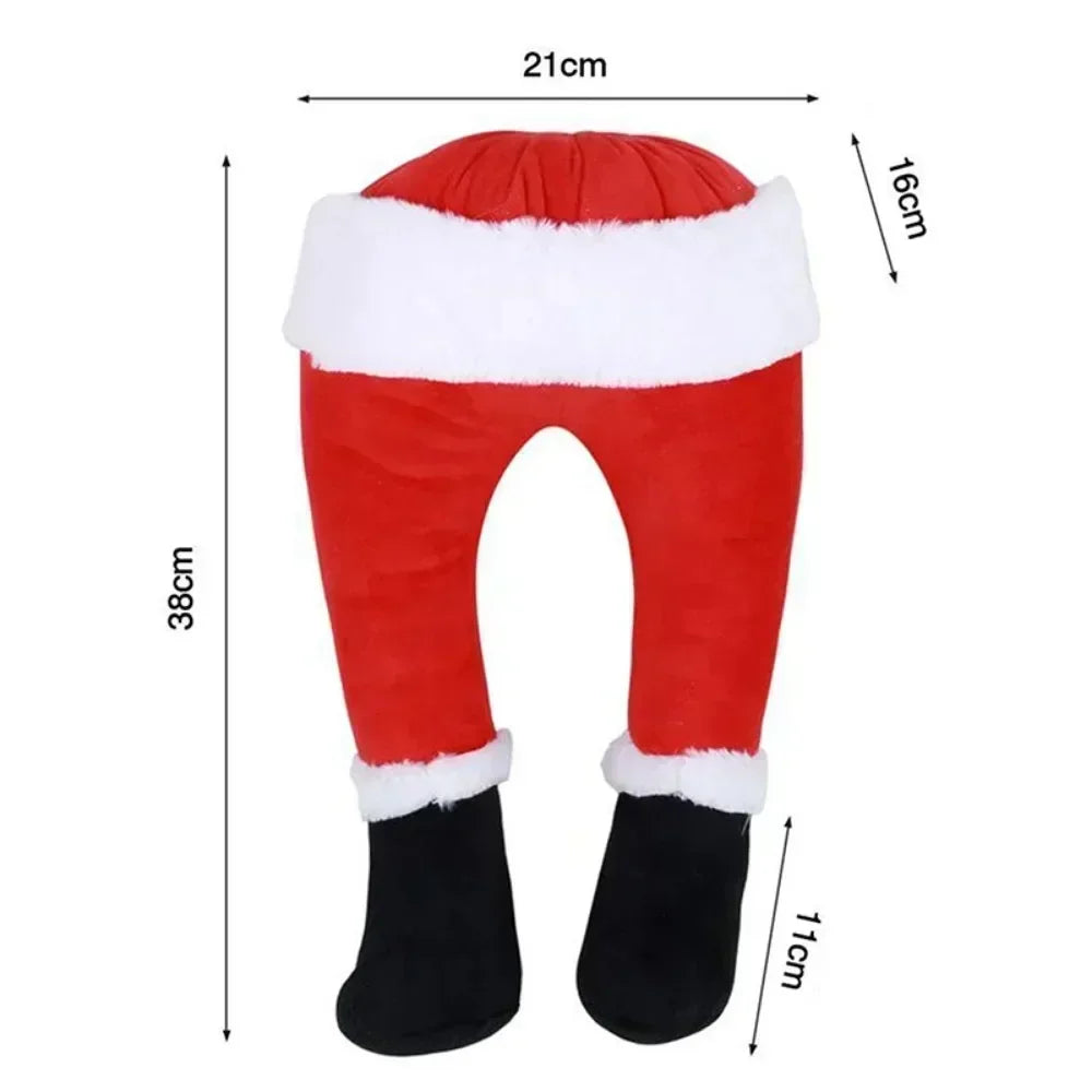 Festive Santa Claus legs for your decoration